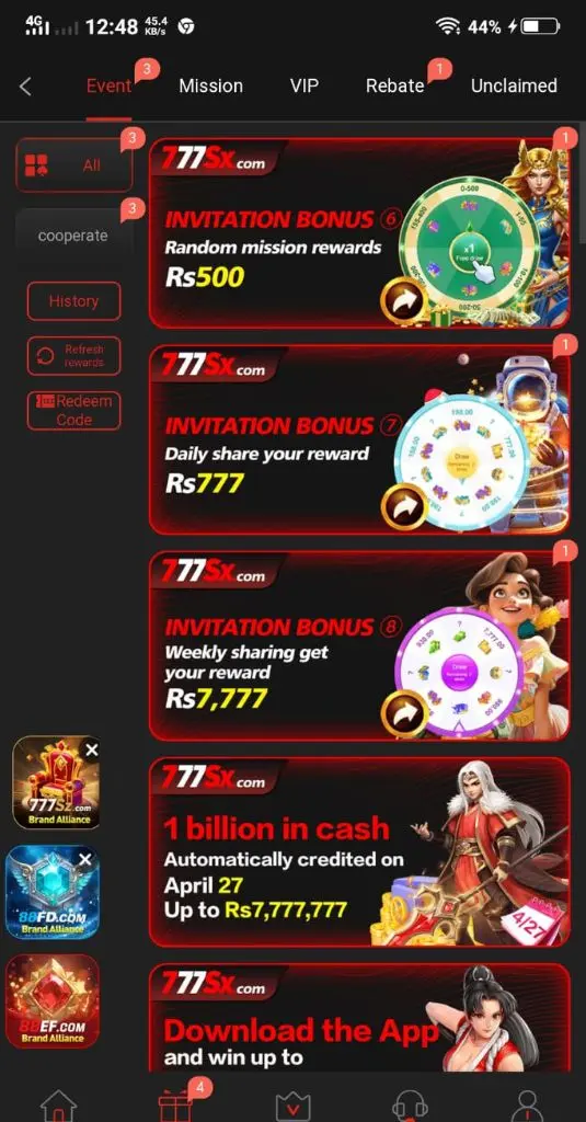 777sx  real app