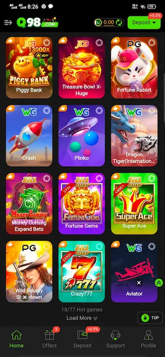 q98 game real app