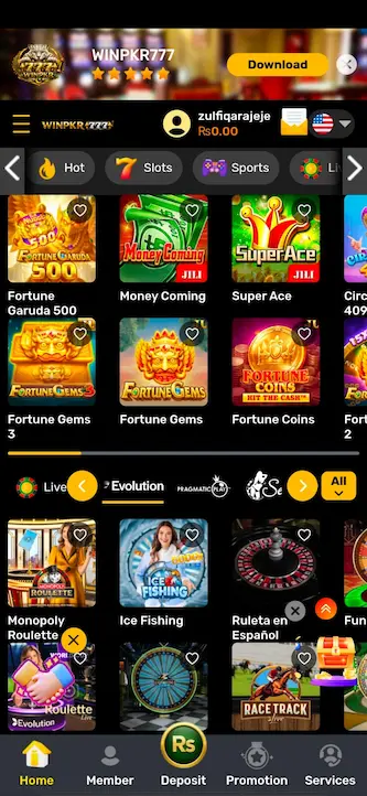 win PKR 777 Game